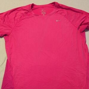 Nike Women's Short Sleeve Dri-FIT Crew in Bright Pink